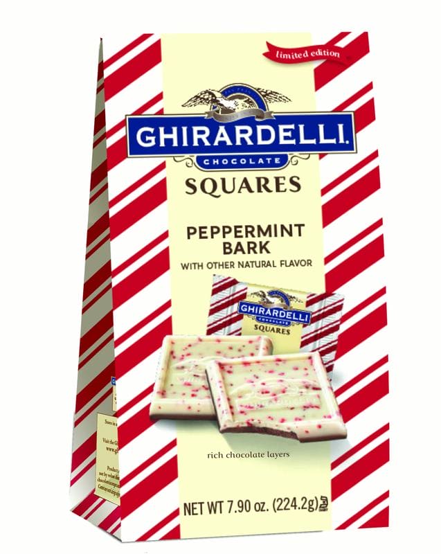 Ghirardelli Peppermint Bark Squares 7.7 oz