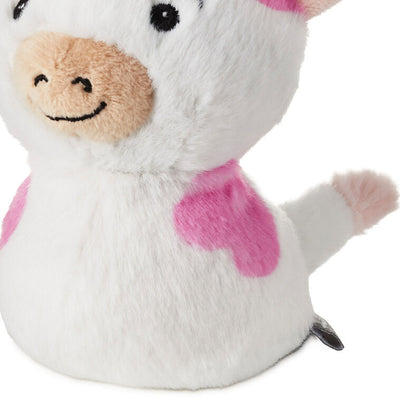 Strawberry Cow Zip-Along Plush Toy