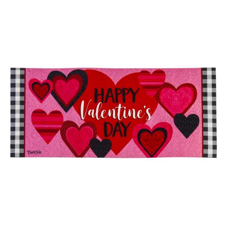 Sassafras Mat Patterned Valentine Hearts