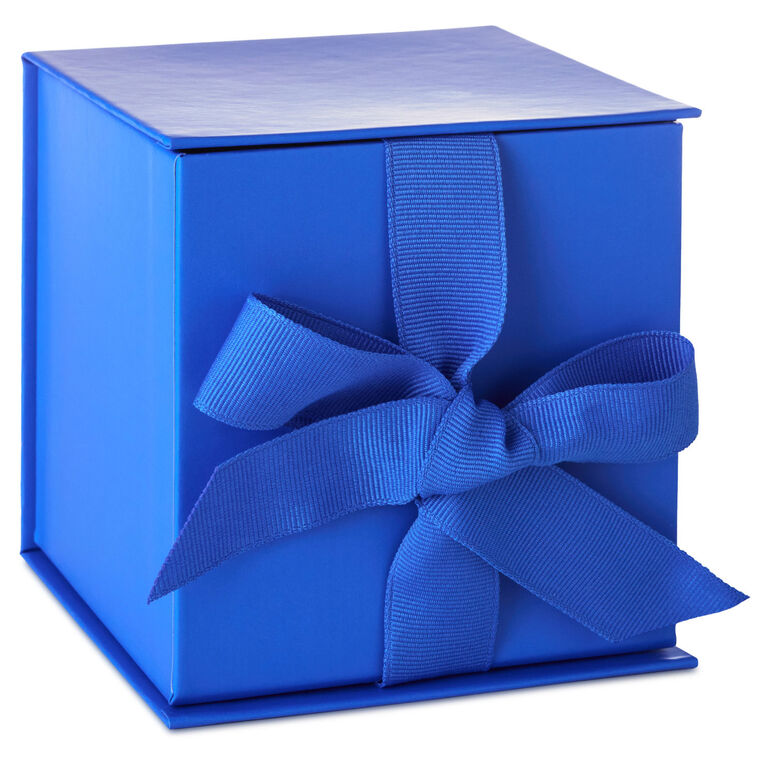 4.2" Solid Royal Blue Small Square Gift Box