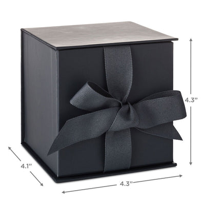 4.2" Solid Gray Small Square Gift Box