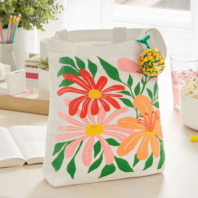 10.5" Wildflowers Square Fabric Gift Bag