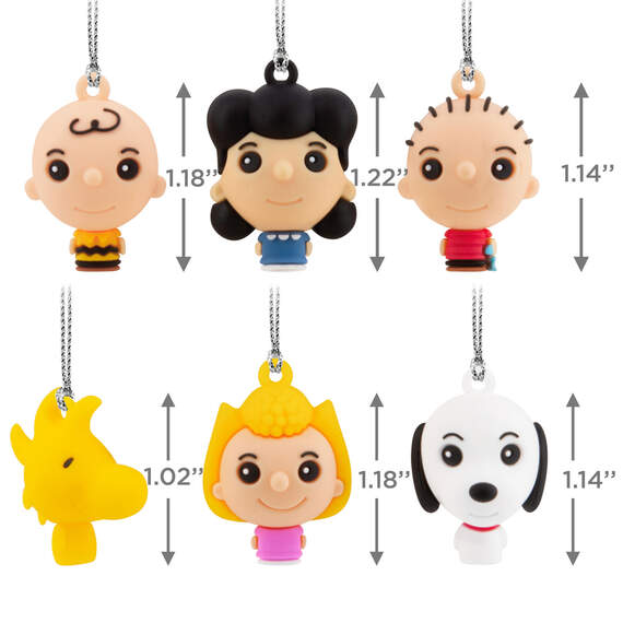 Mini Peanuts® Shatterproof Ornaments, Set of 6