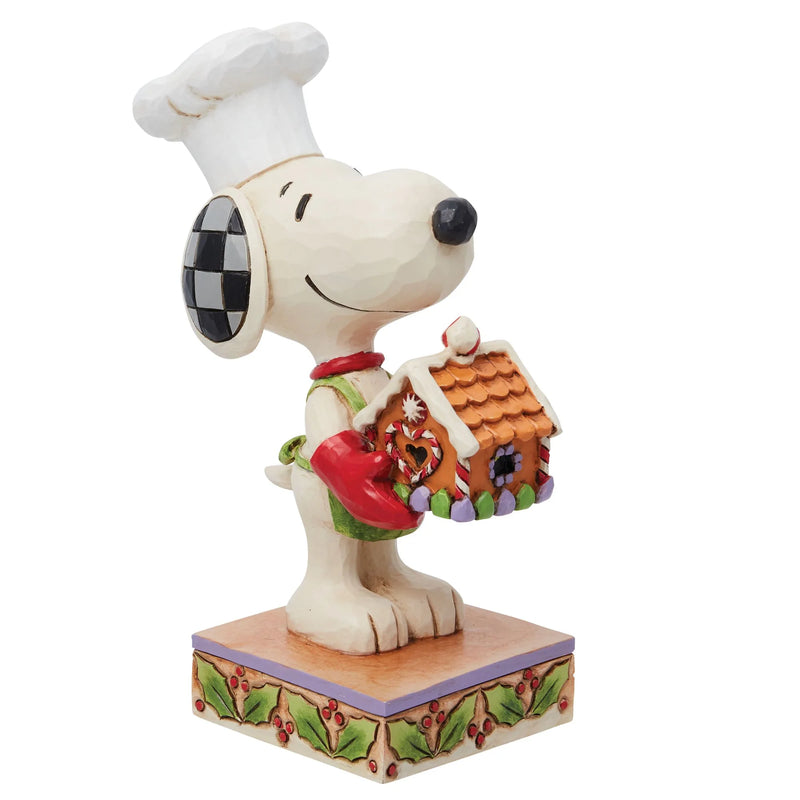 "Christmas Creations" Snoopy with Gingerbread House