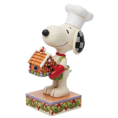 "Christmas Creations" Snoopy with Gingerbread House