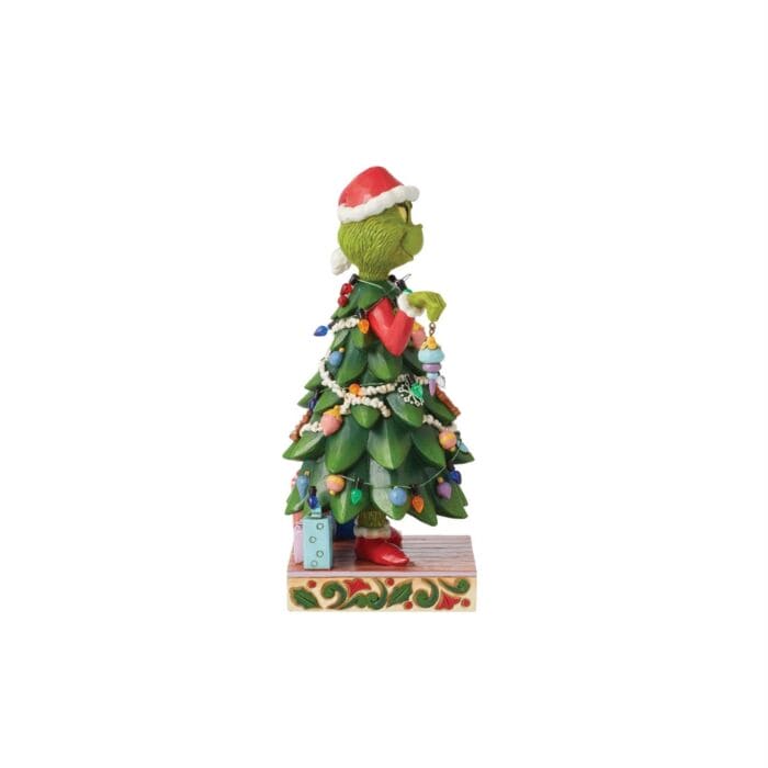 Grinch Dressed as Christmas Tree