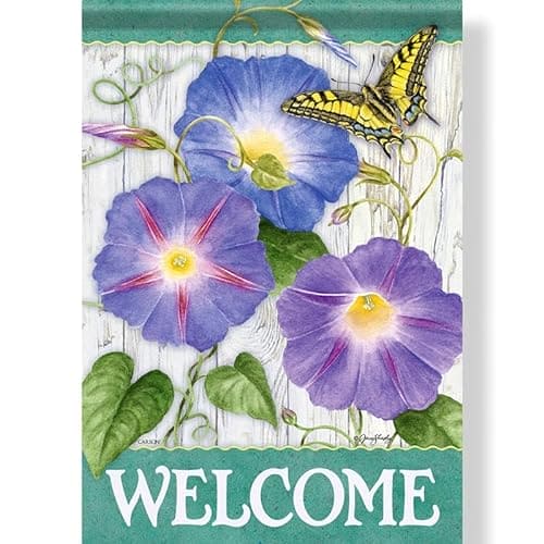 Morning Glory Welcome Flag