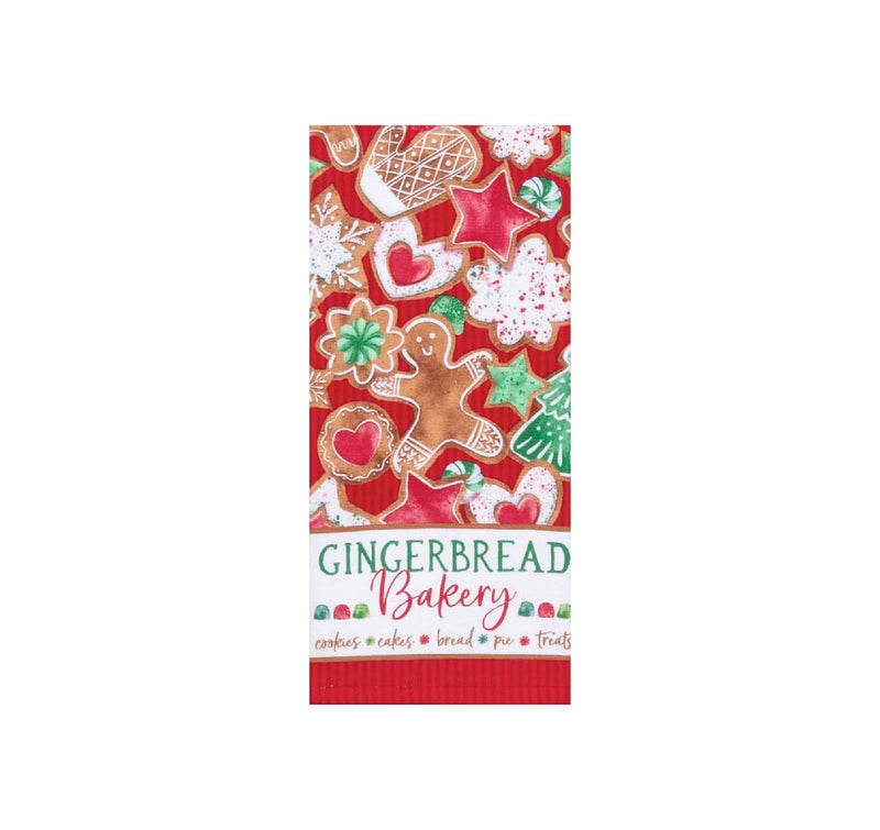 Gingerbread Bakery Dual Purpose Terry Towel