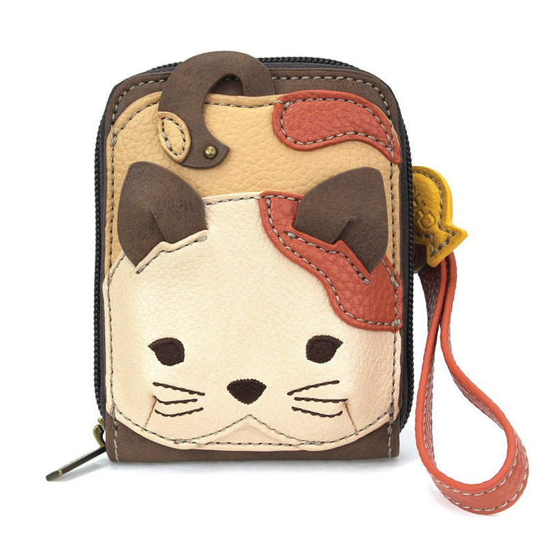 Cute Credit Card Holder - Cat Brown