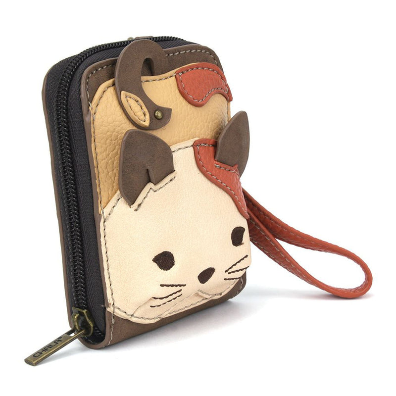 Cute Credit Card Holder - Cat Brown