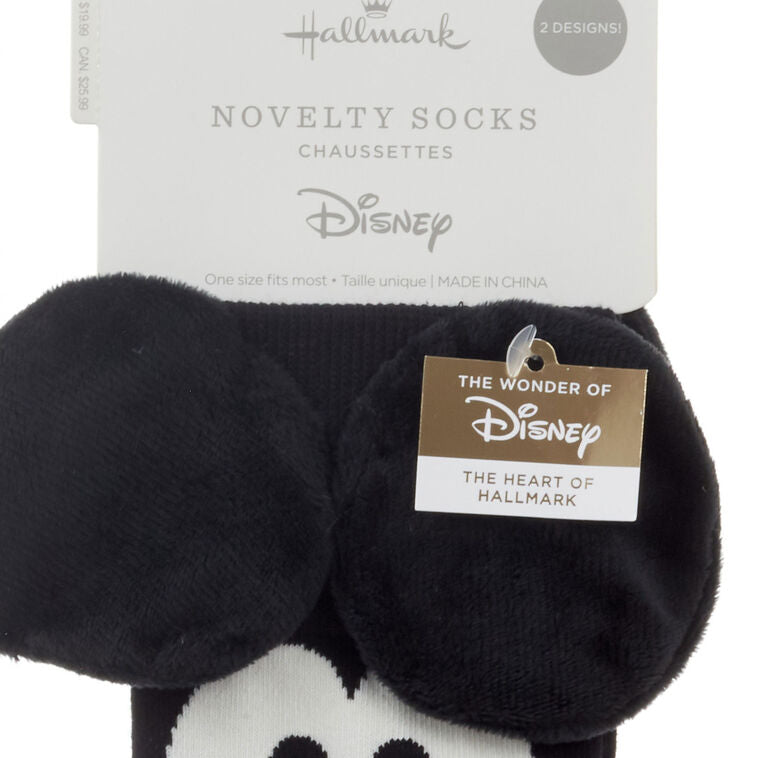 Disney Mickey Mouse and Minnie Mouse Novelty Crew Socks