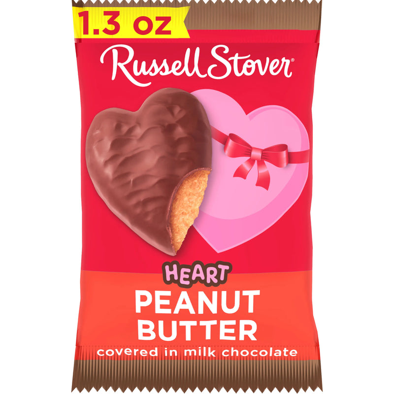 Milk Chocolate Peanut Butter Heart, 1.3 oz., case of 18