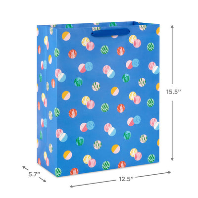 15.5" Playful Dots on Blue Extra-Large Gift Bag