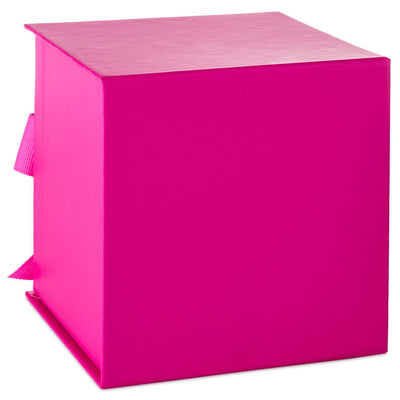 4.2" Solid Hot Pink Small Square Gift Box