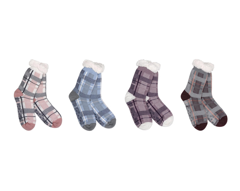 Old Millhouse Plaids Thermal Slipper Socks