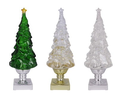 LED Blowing Glitter Trees 14"