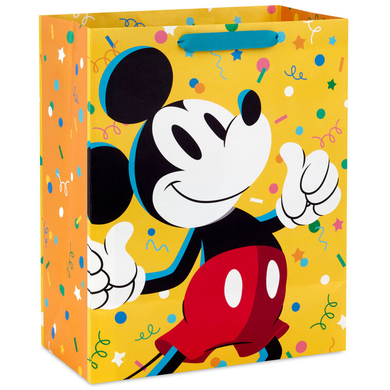 13" Disney Mickey Mouse Thumbs Up Large Gift Bag