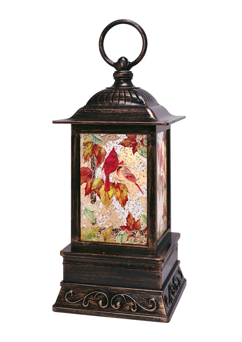 Fall Cardinal Sublimation - Glitter Lantern 10.5"