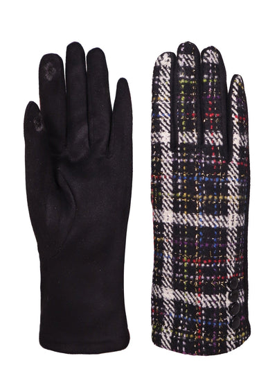 Elegant Plaid Fashion Texting Gloves