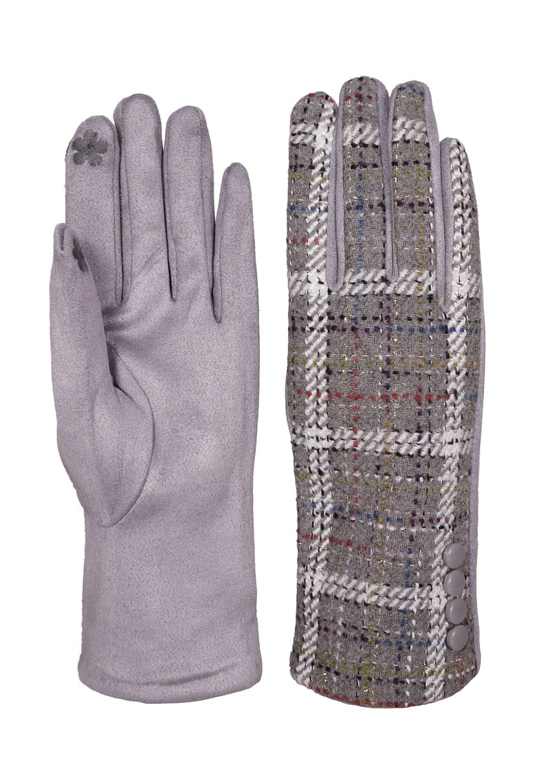 Elegant Plaid Fashion Texting Gloves