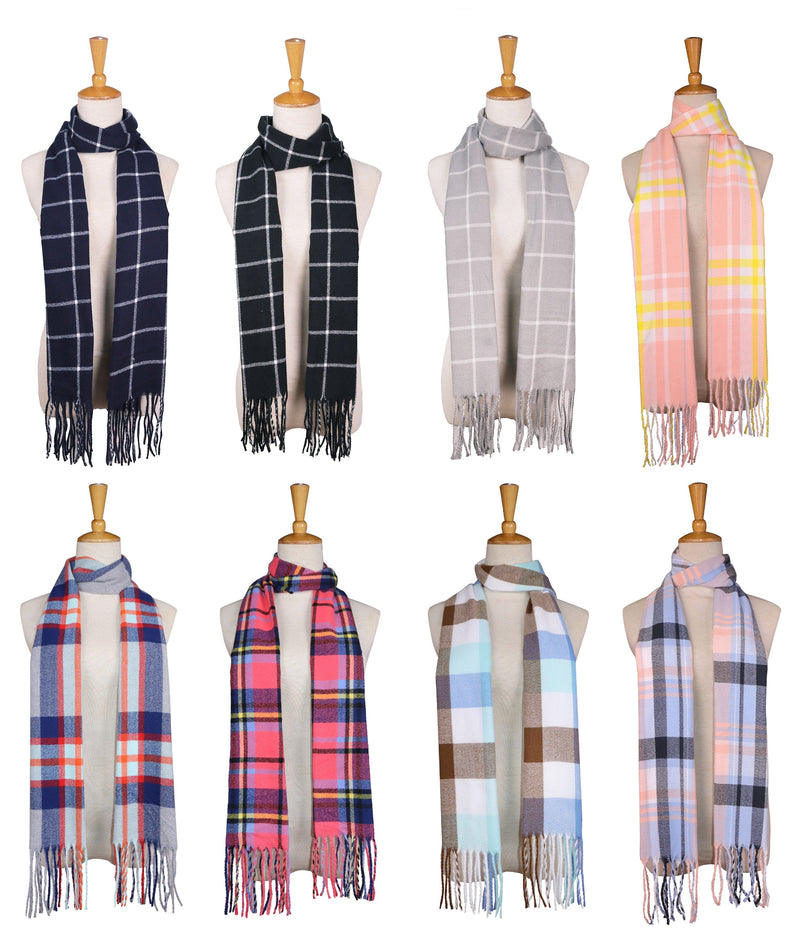 Elegant Plaid Promo Scarf