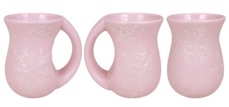 Pink Snowflake Cozy Mug 16oz