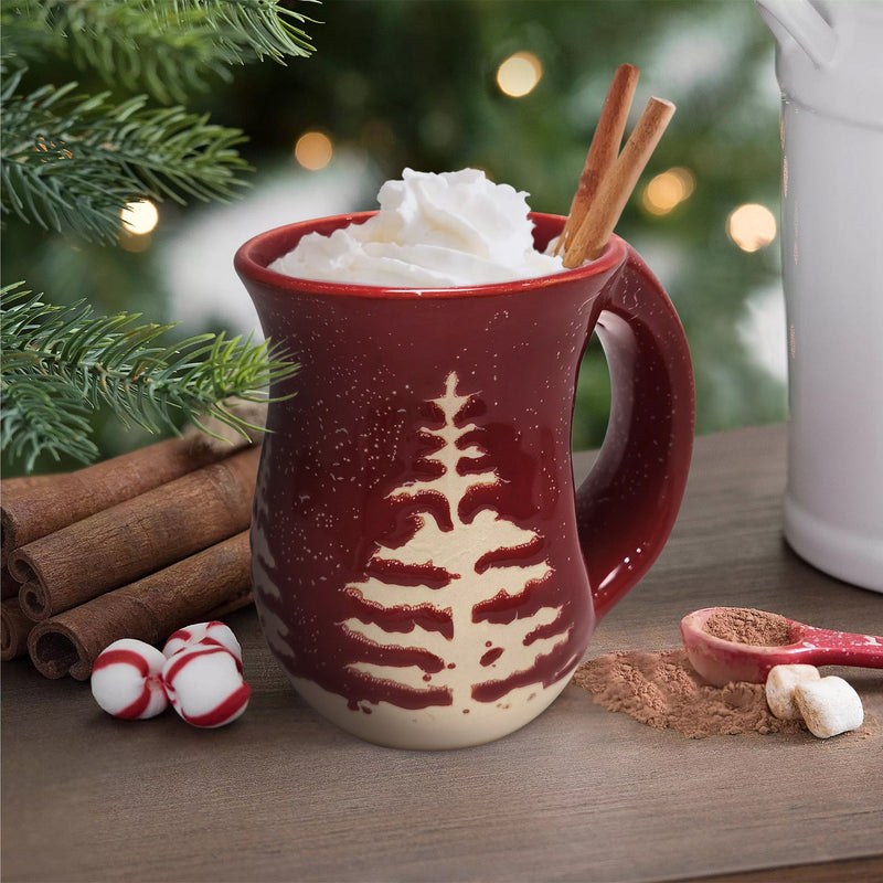 Ruby Snowy Pines Cozy Mug