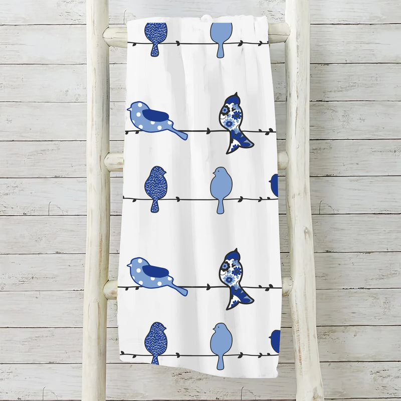 Bluebird of Happiness Single Layer Blanket