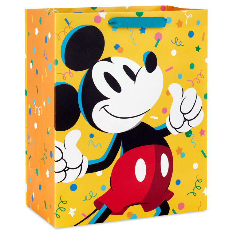 13" Disney Mickey Mouse Thumbs Up Large Gift Bag