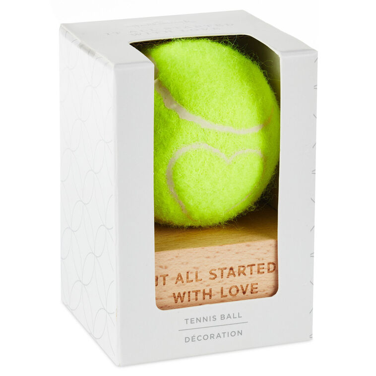 It All Started With Love Tennis Ball With Heart