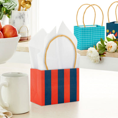 4" Colorful Geometrics Mini Horizontal Gift Bag Bundle