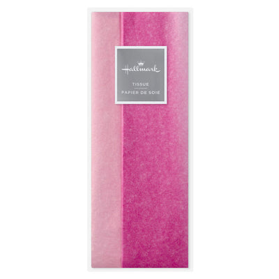 Solid Hot Pink/Medium Pink 2-Pack Tissue Paper, 6 sheets