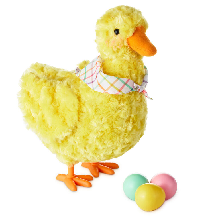 Egg-Laying Duck Plush With Sound and Motion, 11"