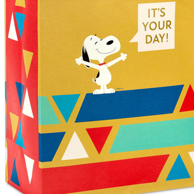 9.6" Peanuts® It's Your Day Medium Gift Bag