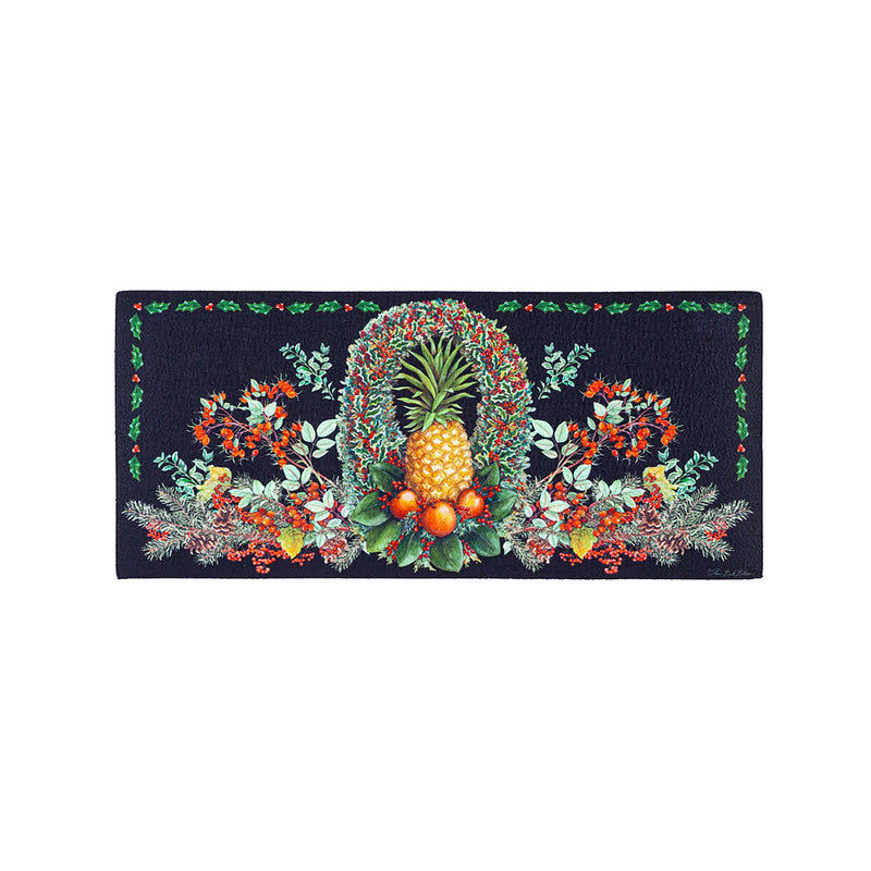 Christmas Pineapple Wreath Sassafras Switch Mat