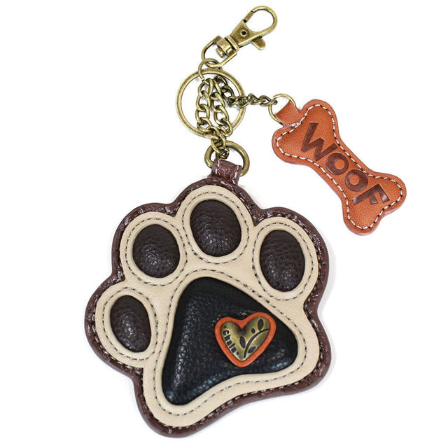 Chala Pal Key Fob - Paw Print Ivory