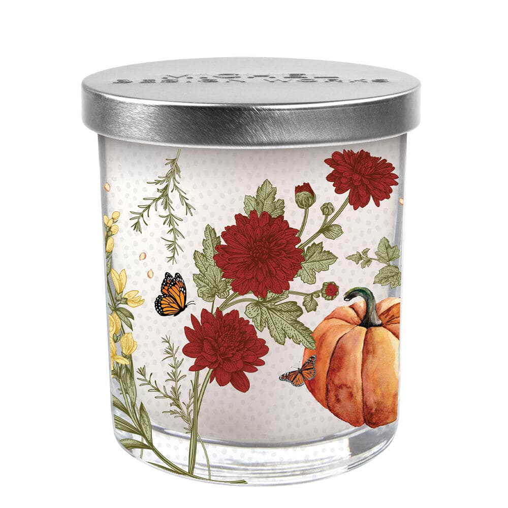 Pumpkin Delight Decorative Glass Candle