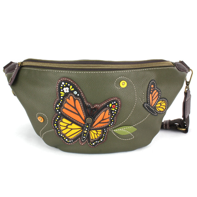 Fanny Pack - Olive Monarch