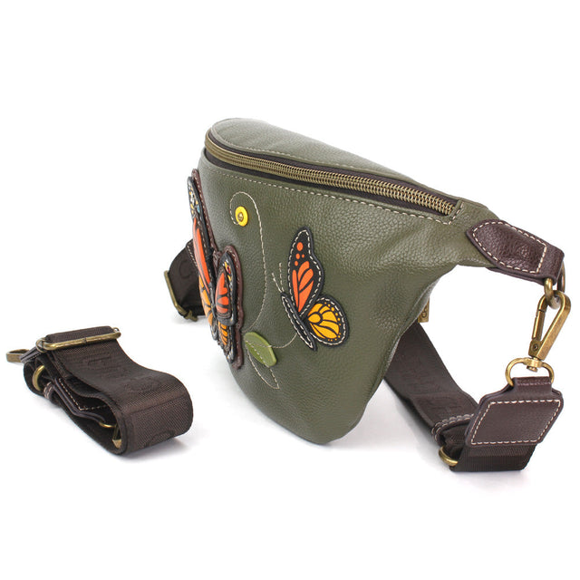 Fanny Pack - Olive Monarch