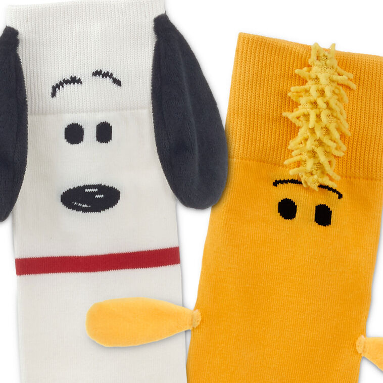 Peanuts® Snoopy and Woodstock Mismatched Novelty Socks