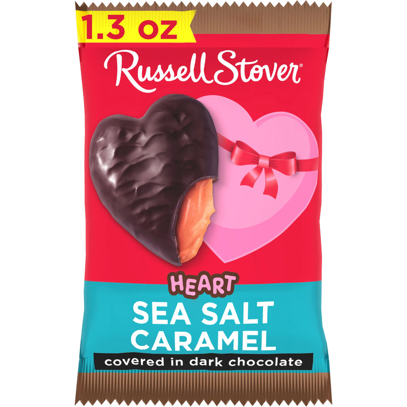 Dark Chocolate Sea Salt Caramel Heart, 1.3 oz.