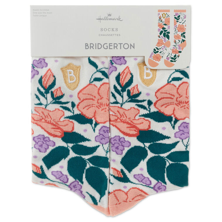 Bridgerton Colorful Floral Socks