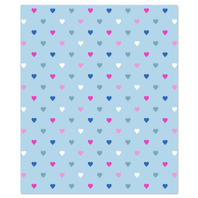 Colorful Hearts Throw Blanket, 50x60