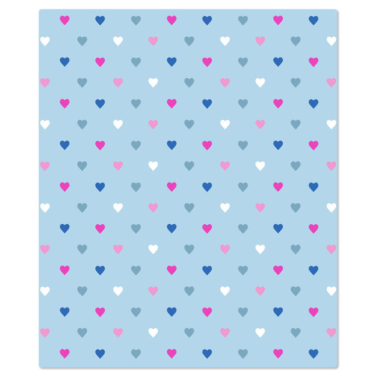 Colorful Hearts Throw Blanket, 50x60