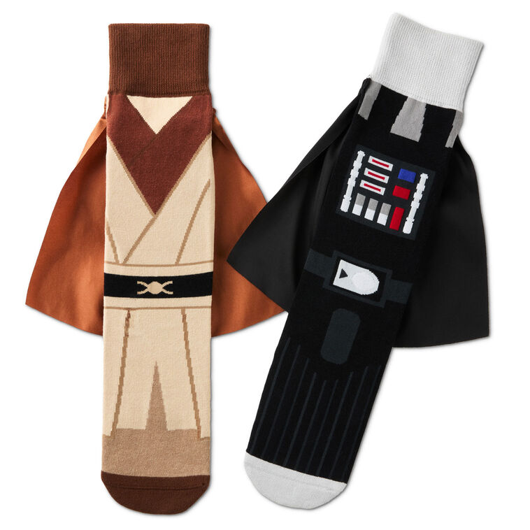 Star Wars Obi-Wan Kenobi and Darth Vader Novelty Socks