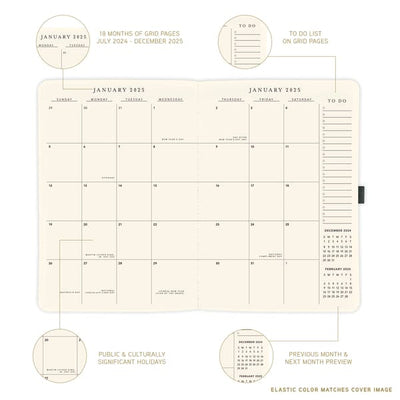 Best Life 6 x 8 18-Month Vegan Leather Planner