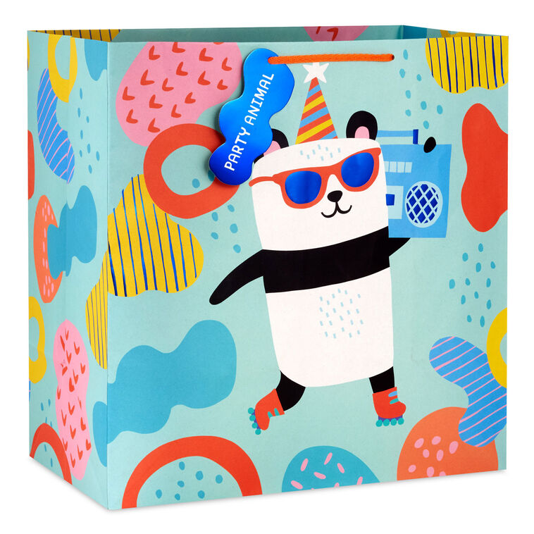 15" Panda Party Animal Extra-Deep Gift Bag