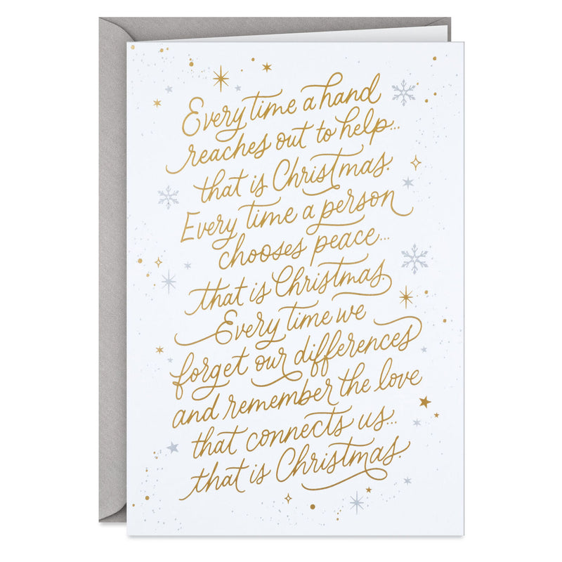 A Spirit of Caring and Peace Boxed Christmas Cards, Pack of 16