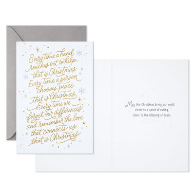 A Spirit of Caring and Peace Boxed Christmas Cards, Pack of 16