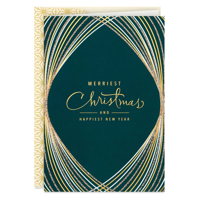 Beautiful, Joyful Reminders Art Deco Boxed Christmas Cards, Pack of 16